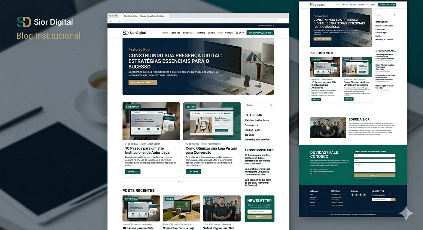 Layout modelo para Blogs e Portais