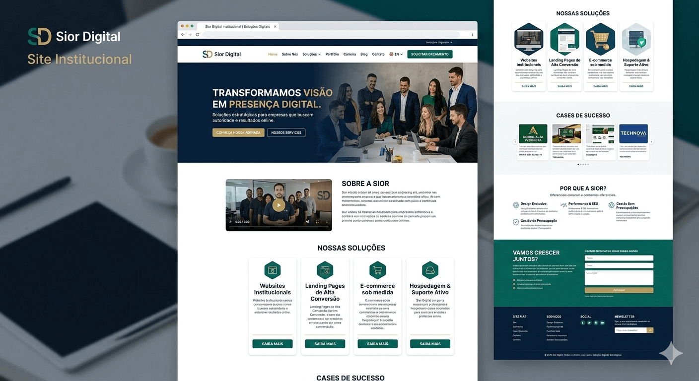 Layout modelo para Sites Institucionais